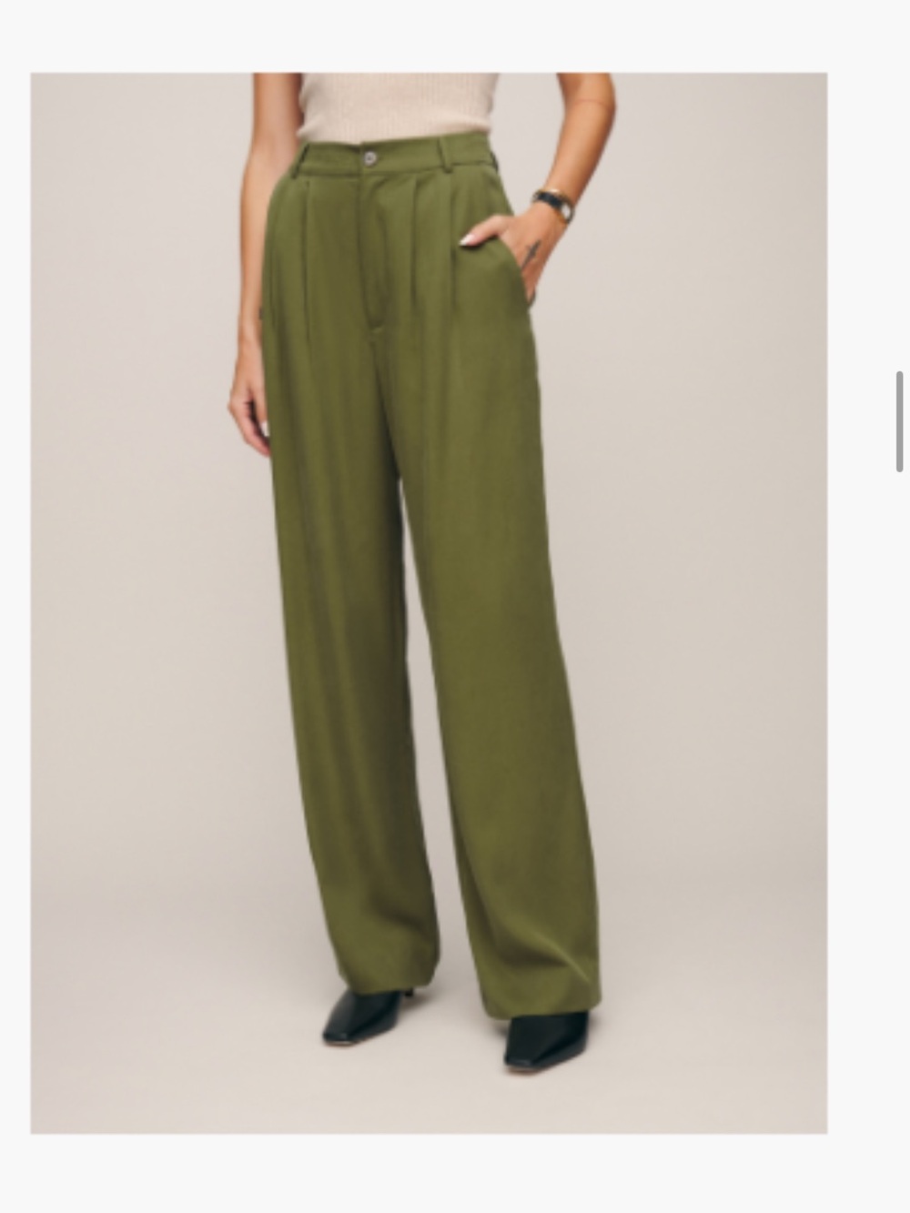 Reformation High Waist Mason Trousers